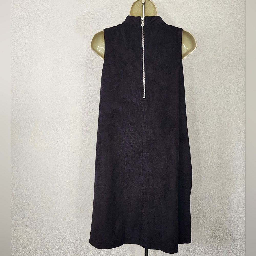 Wishlist Dress Soft Faux Suede Choker Shift Black Size M - Picture 5 of 13